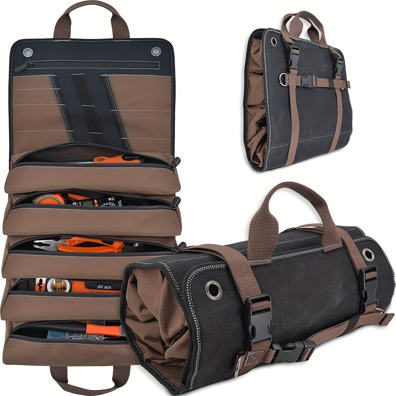 Mechanic's Roll Tool Bag Organizer