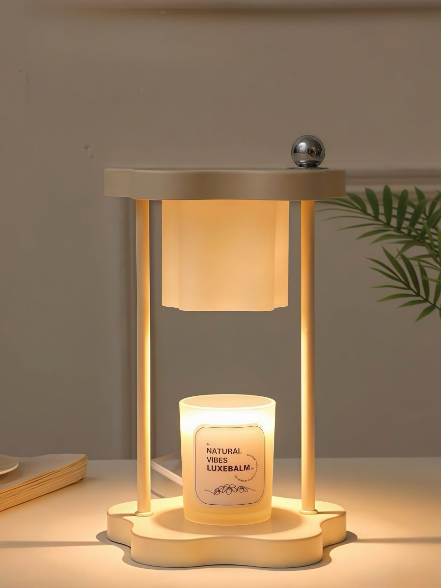 Cute Nordic Dimmable Petal Floral Candle Warmer Lamp With Timer